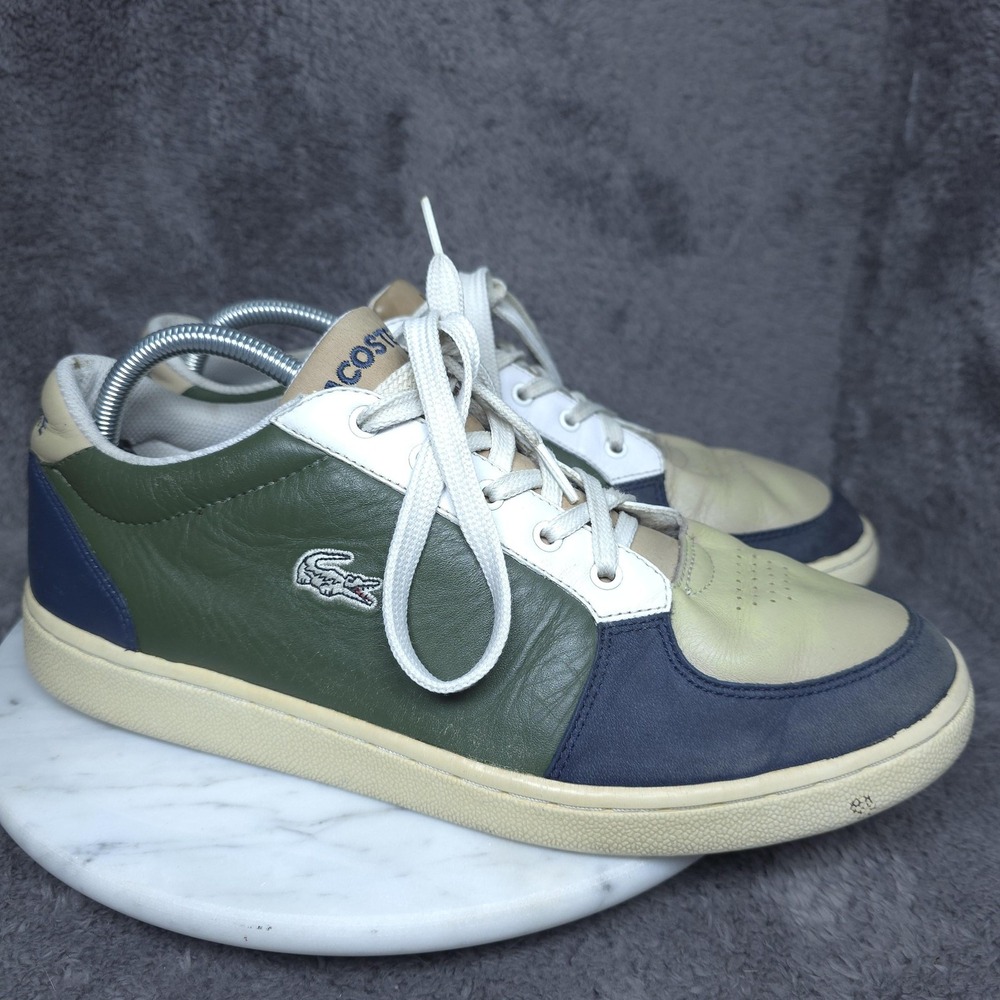 Lacoste Turbo Low Shoes Mens Size 11 Multicolor Leather Lace Up Casual 13CLM3339